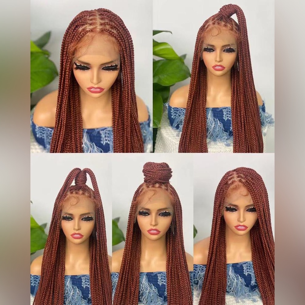 HD Full Lace Milan Full Lace Box Braided Wig 36 Inches